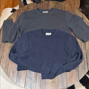 Taylor Stitch Organic Cotton Waffle Crew Bundle of 2 | Size 40 (M) | EUC